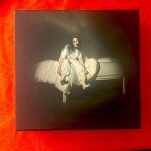 Original Billie Eilish debut album box with beanie gift. Sealed cd.